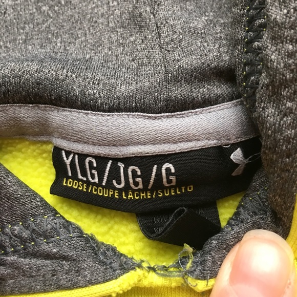 Pre-loved Under Armour StormGear, Yellow YLg - Picture 3 of 3